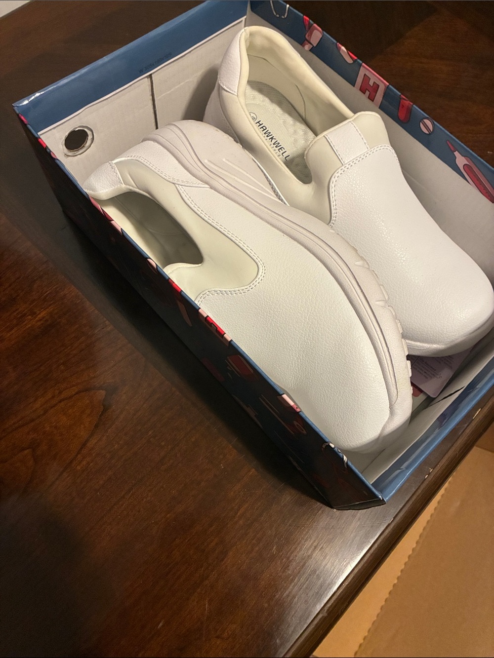Hawkwell All-White Slip-On Comfort Sneakers